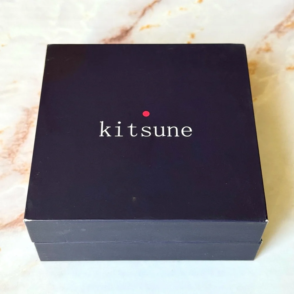 Maison Kitsune Bracelet Black Stainless Steel Stone Beads Boho Men's Jewelry